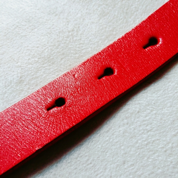 Michael Kors Belt in Red Leather *Large* w/GIFT - Picture 8 of 10